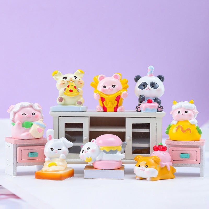 Cute Cute Pet Small Ornaments Panda Cute Paradise Blind Box Creative Desktop Decorations To Send Friends Gifts - Image 1